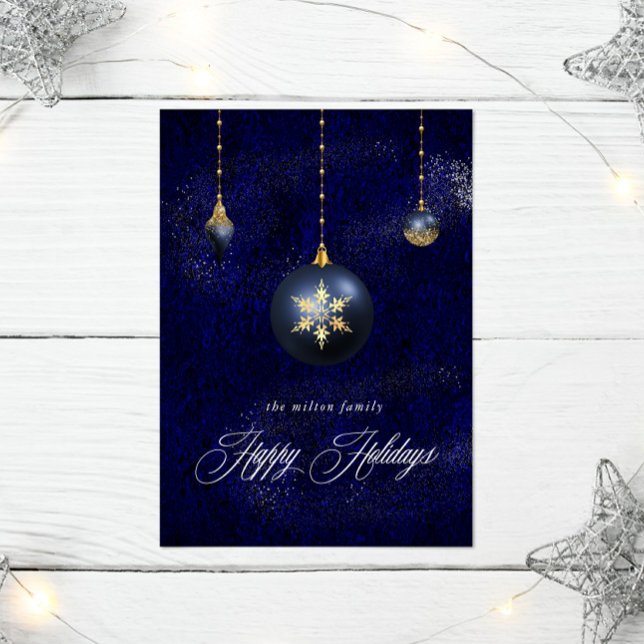 Tarjeta de felicitación navideña con ornamento de  (Subido por el creador)