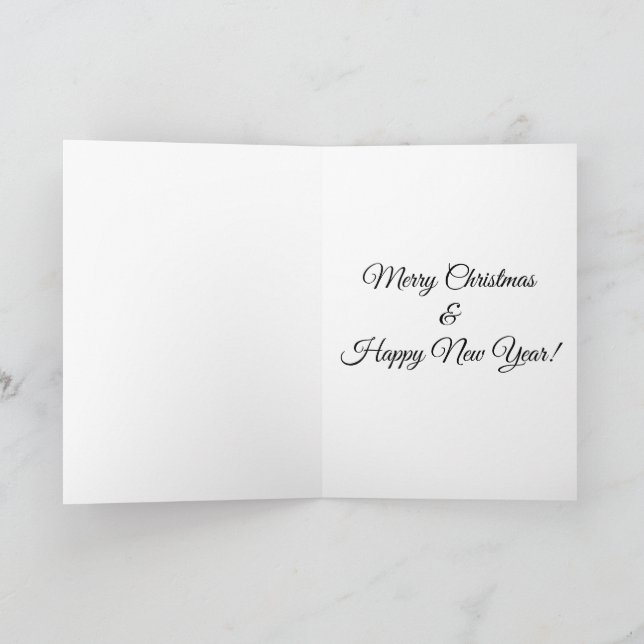 tarjeta de felicitación navideña de árbol de Navid (Interior)