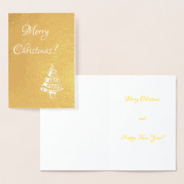 Tarjeta de felicitación navideña de Feliz