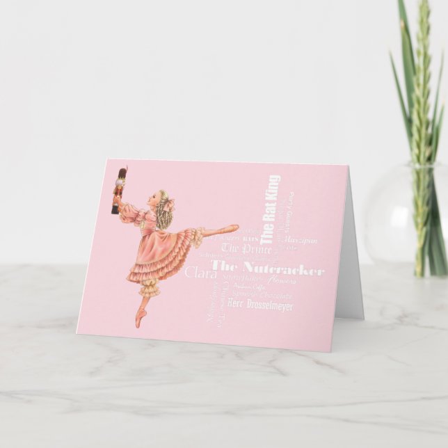 Tarjeta de Felicitación Navideña del Cascanueces (Anverso)