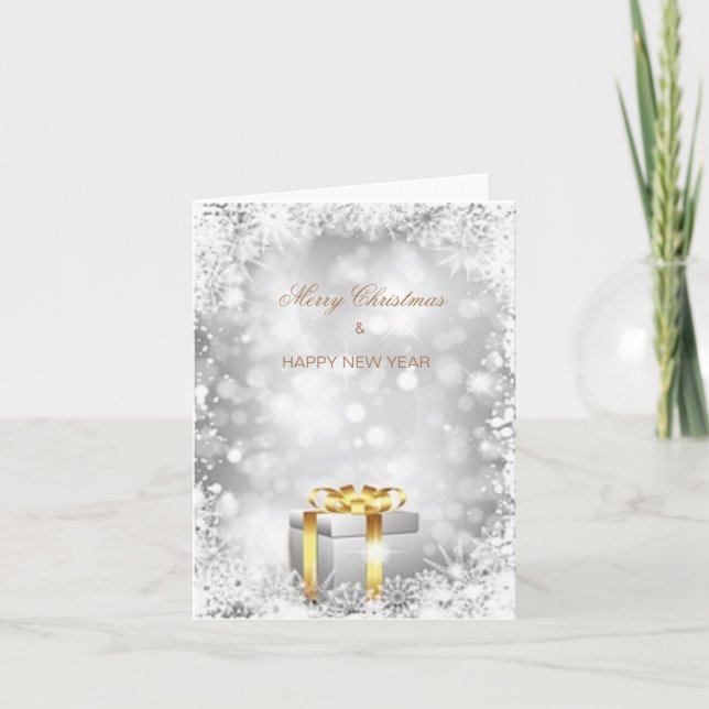 Tarjeta de Felicitación Navideña Doblada (Anverso)
