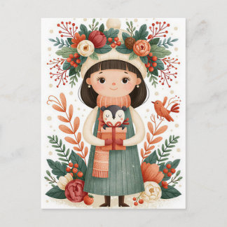 Tarjeta de Felicitación Navideña Festiva