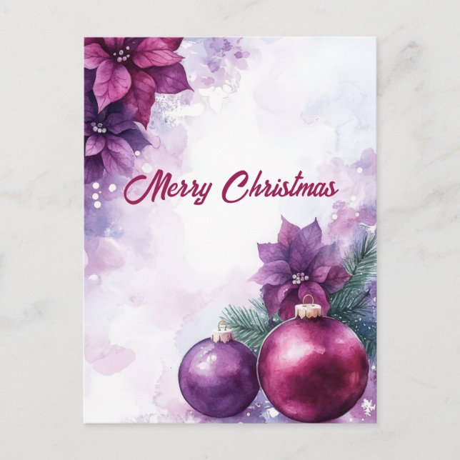 Tarjeta de Felicitación Navideña Festiva (Anverso)
