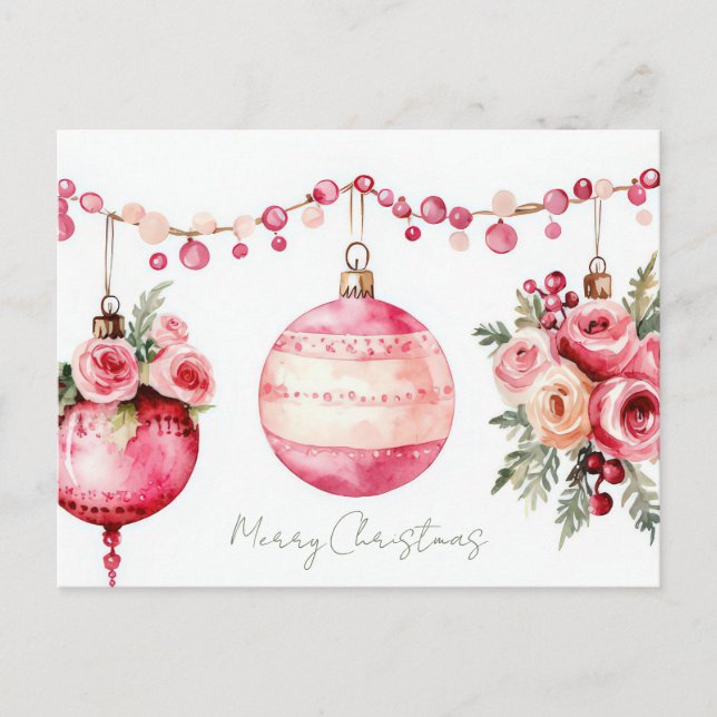 Tarjeta de Felicitación Navideña Festiva (Anverso)