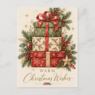 Tarjeta de Felicitación Navideña Festiva