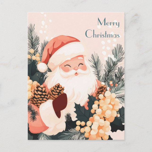 Tarjeta de felicitación navideña festiva (Anverso)