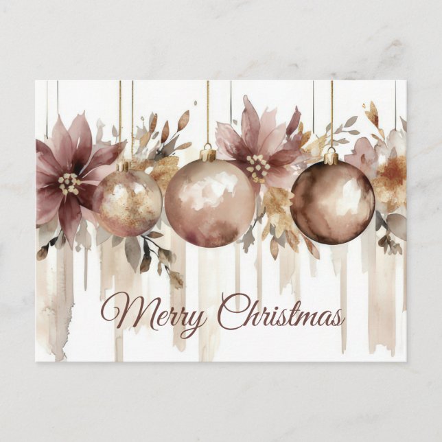 Tarjeta de Felicitación Navideña Festiva (Anverso)