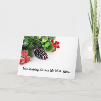 Tarjeta de Felicitación Navideña Mala