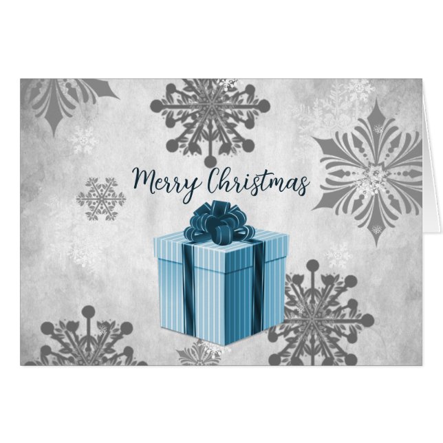 Tarjeta de felicitación navideña para Navidades az (Anverso (Horizontal))