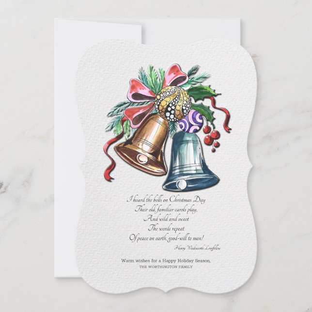 Tarjeta de felicitación navideña para navidades Be (Anverso)