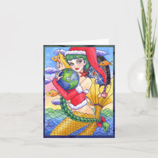 Tarjeta de felicitación navideña para navidades de