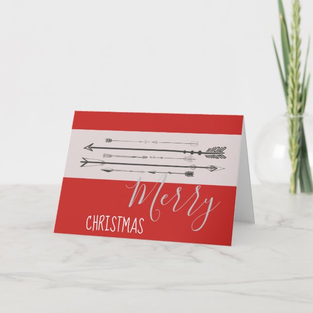 Tarjeta de felicitación navideña personalizado Mer (Anverso)
