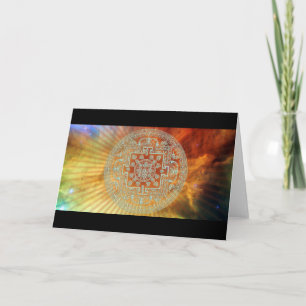 Tarjeta de felicitación Nebula Mandala