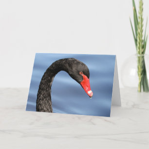 Tarjeta de felicitación negra de la belleza