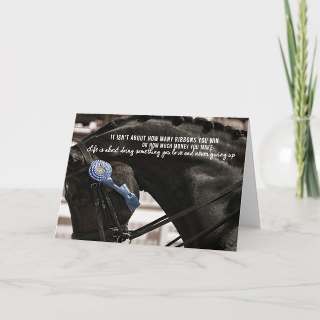 TARJETA de FELICITACIÓN NEGRA Y AZUL 5x7 (Anverso)