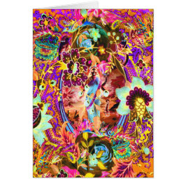 Tarjeta de felicitación Neon para diosa bohemia vi