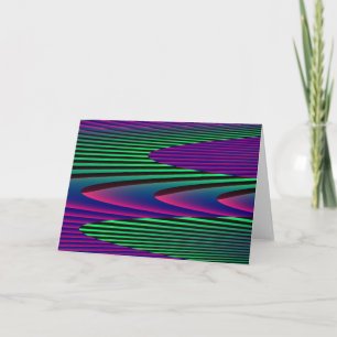Tarjeta de felicitación Neon Seas