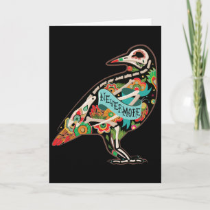 Tarjeta de felicitación Nevermore Sugar Skull Rave