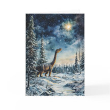 Tarjeta de felicitación 'Noche de estrellas Dino-m