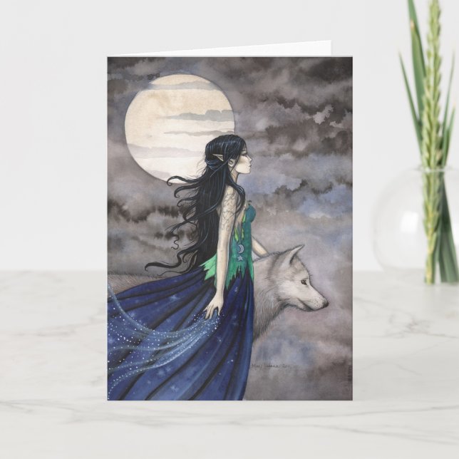 Tarjeta de felicitación Noche del Lobo (Anverso)