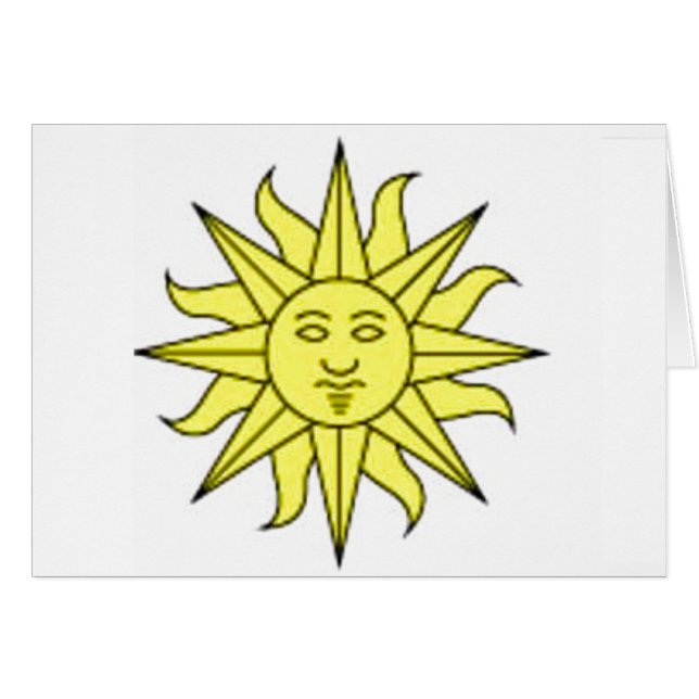 Tarjeta de felicitación/nota Sunshine (Anverso (Horizontal))