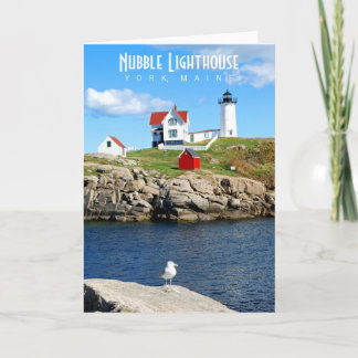 Tarjeta de felicitación Nubble Lighthouse