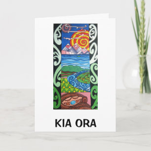 Tarjeta de felicitación - NZ- Kiaora - Arohanui