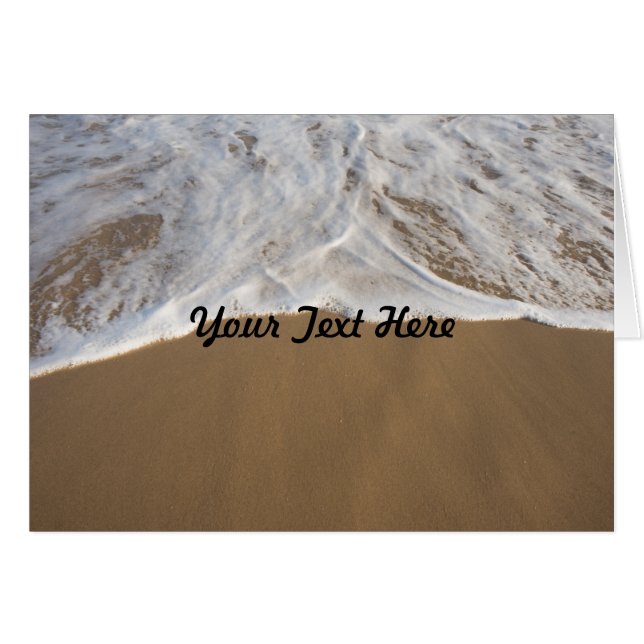 Tarjeta de felicitación Ocean and Beach (Anverso (Horizontal))