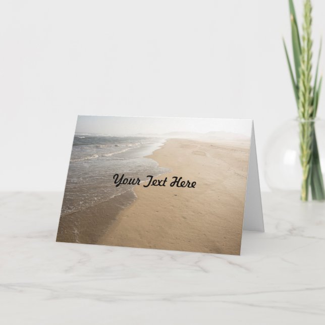 Tarjeta de felicitación Ocean and Beach (Anverso)