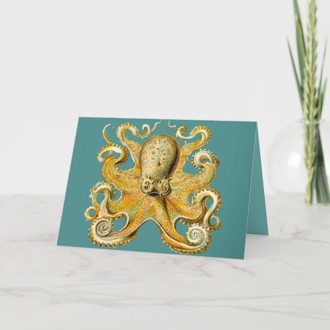 tarjeta de felicitación octopus (Anverso)