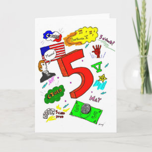 Tarjeta de felicitación Ode to Five