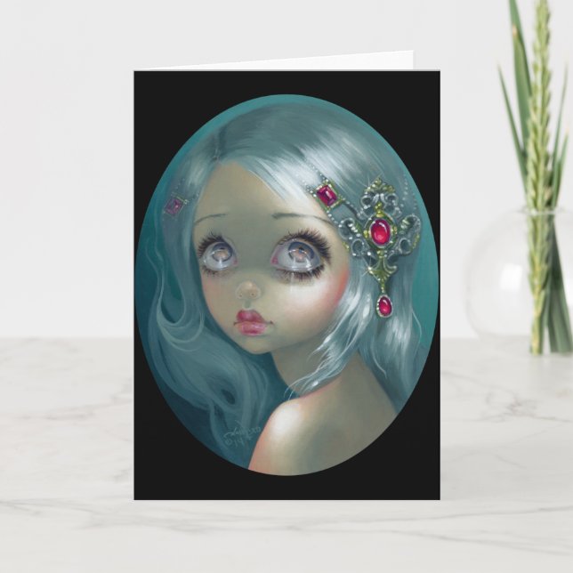 Tarjeta de felicitación "Ojos en el cielo" (Anverso)