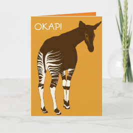 Tarjeta de felicitación Okapi