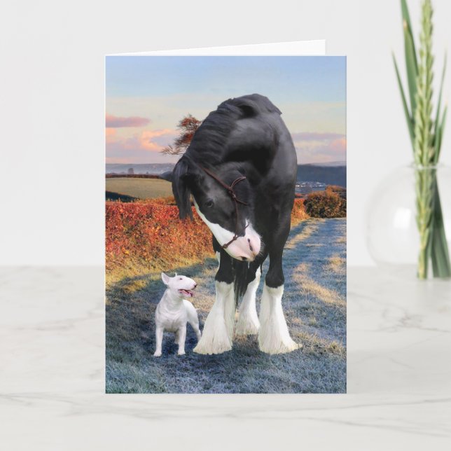 Tarjeta de felicitación "Ollie & Blackbird" (Anverso)