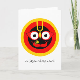 Tarjeta de felicitación Om Jagannathaya