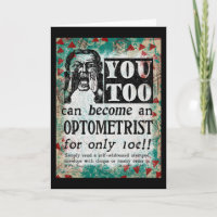 Tarjeta de felicitación optometrista - Publicidad 