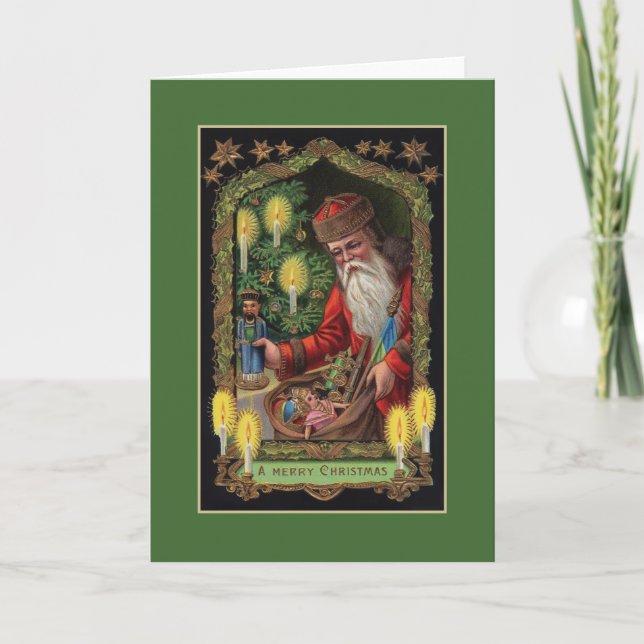 Tarjeta de felicitación Orient Express Santa (Anverso)