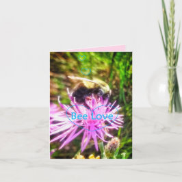 TARJETA de FELICITACIÓN ORIGINAL del AMOR 1BEE