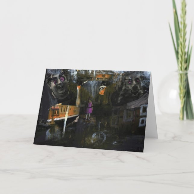 Tarjeta de felicitación original del arte de las (Anverso)