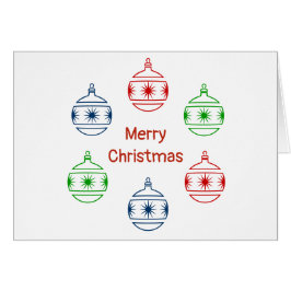 Tarjeta de felicitación - Ornamentos de vacaciones