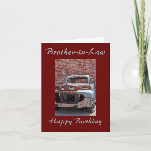Tarjeta de felicitación oxidada del cumpleaños del (Anverso)