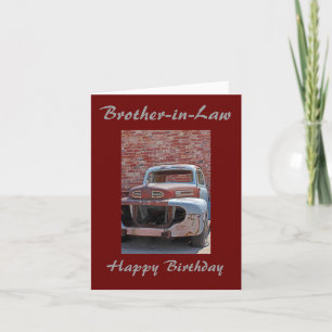 Tarjeta de felicitación oxidada del cumpleaños del