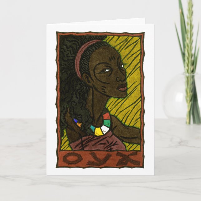 Tarjeta de felicitación Oya (Anverso)