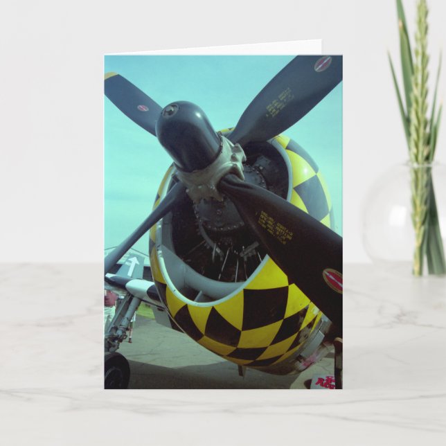Tarjeta de felicitación P-47 Thunderbolt (Anverso)