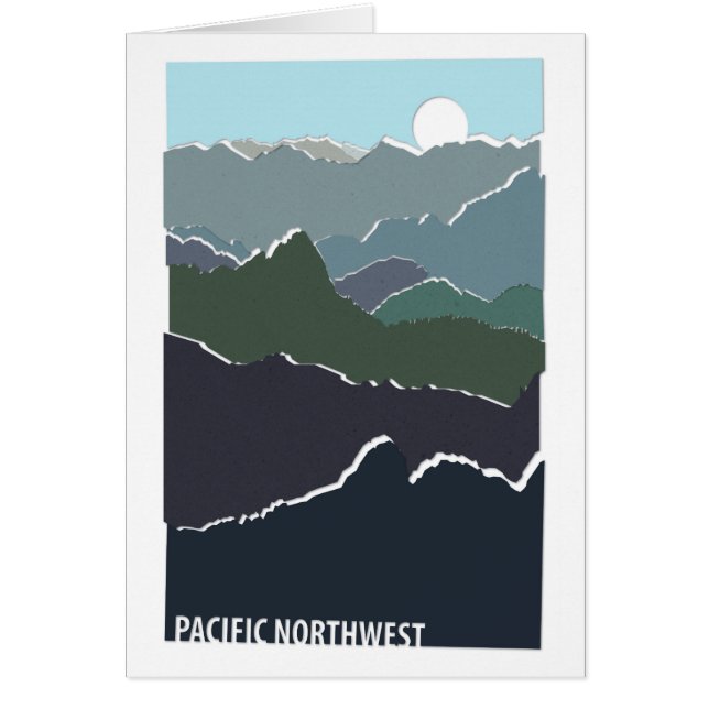 Tarjeta de felicitación Pacific Northwest (Frente)