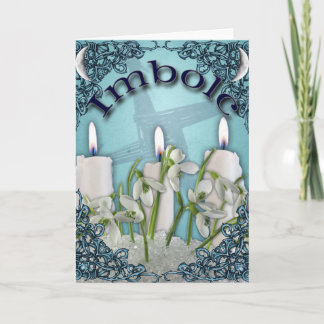 Tarjeta de felicitación Pagan de Imbolc Candlemas