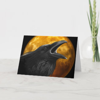 Tarjeta de felicitación Pagan Raven Call