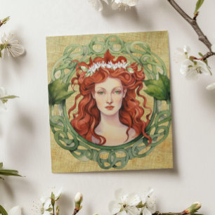 Tarjeta de felicitación pagana Corona de Imbolc de