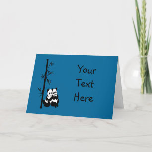 Tarjeta de felicitación Panda Couple