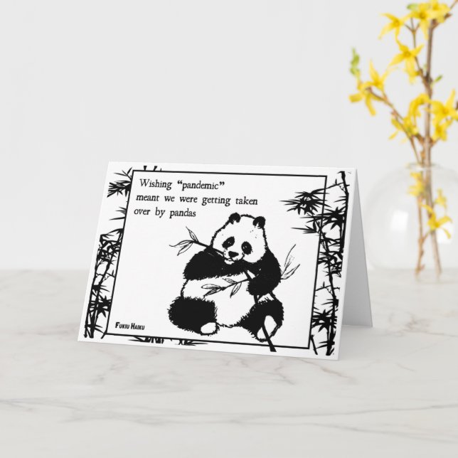 Tarjeta de felicitación pandémica (flor amarilla)